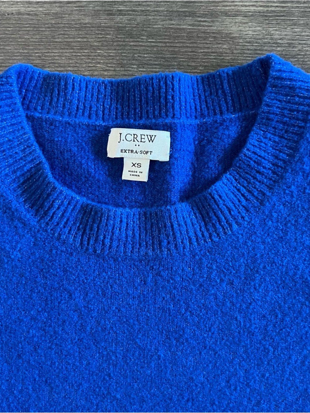J.Crew Blue Crewneck Sweater XS Lightweight Knit Casual Pullover - Picture 5 of 8